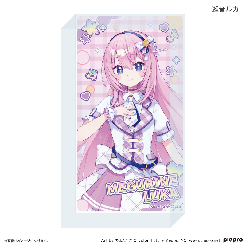 Hatsune Miku + Piapro Characters Heisei Idol Acrylic Block Megurine Luka