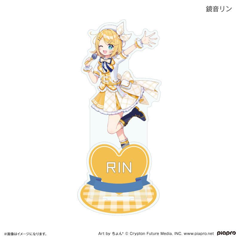 Hatsune Miku + Piapro Characters Heisei Idol Acrylic Stand Kagamine Rin