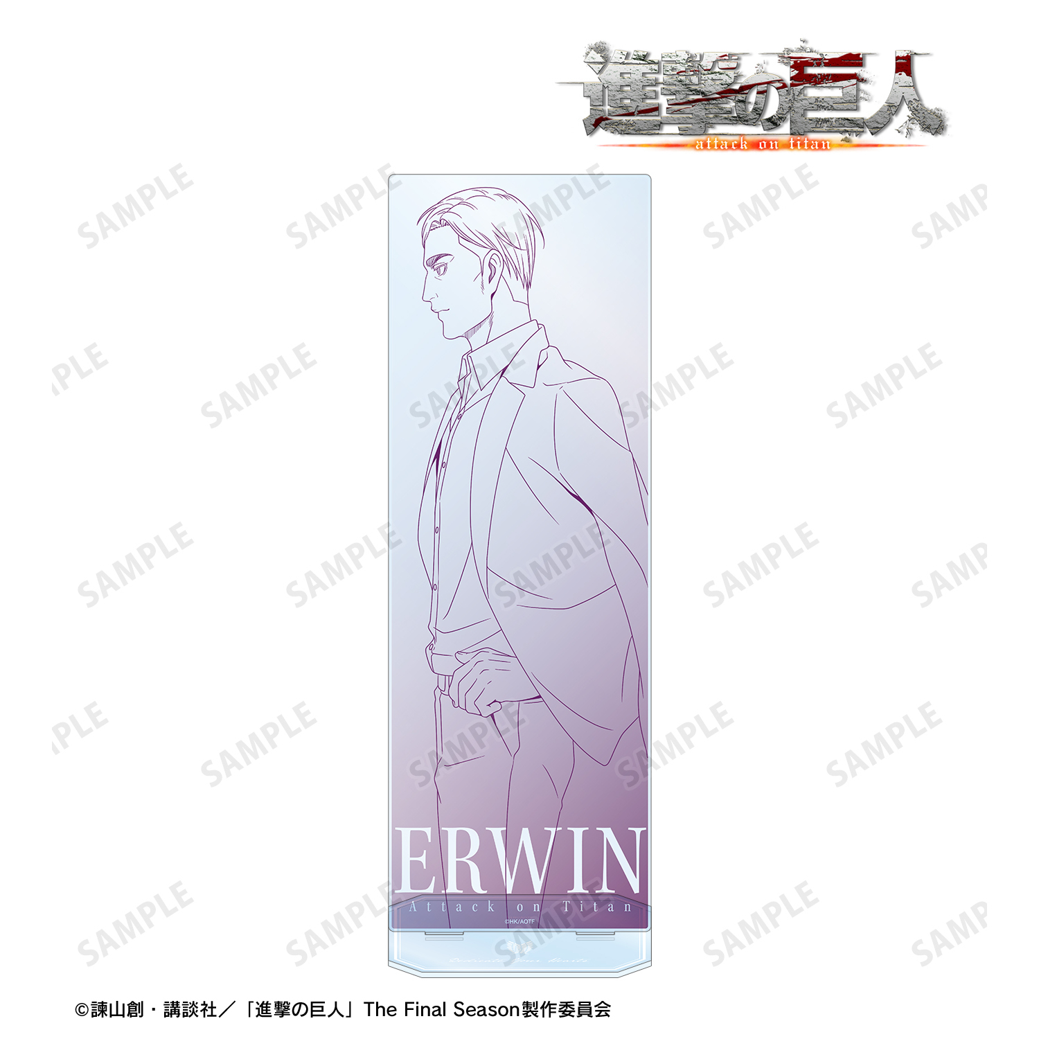 [Pre-order] "Attack on Titan" Erwin Walking Line Drawing Ver. Extra Large Acrylic Stand