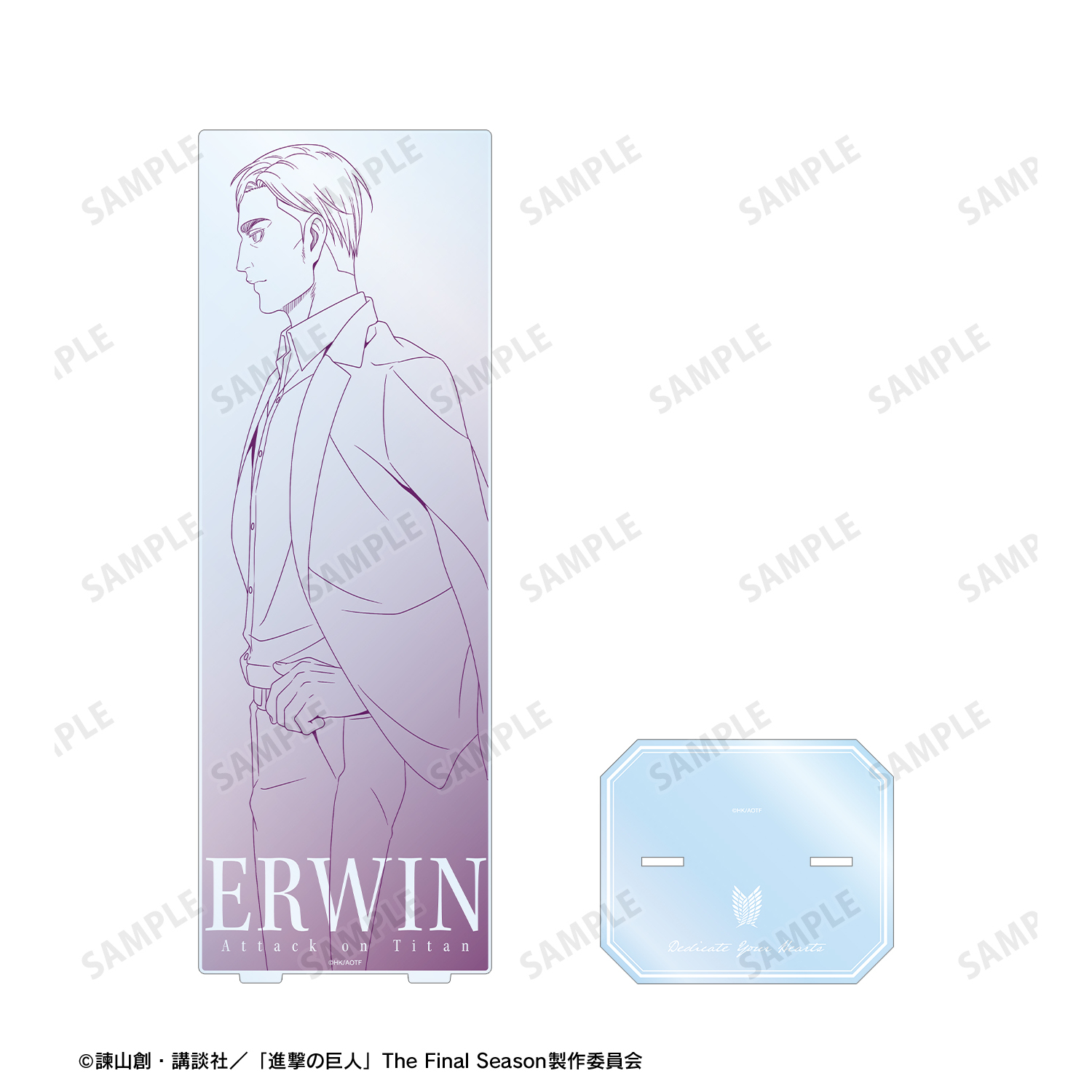 [Pre-order] "Attack on Titan" Erwin Walking Line Drawing Ver. Extra Large Acrylic Stand