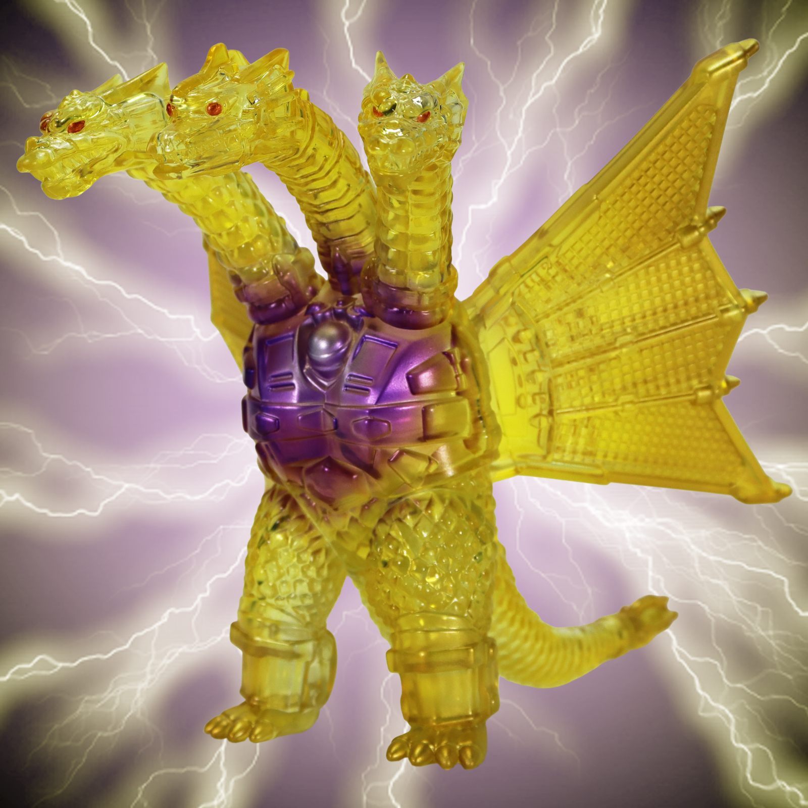 CCP Middle Size Series Godzilla EX Vol. 13 "Godzilla vs. King Ghidorah" Mecha-King Ghidorah Appearance Image Clear Ver.