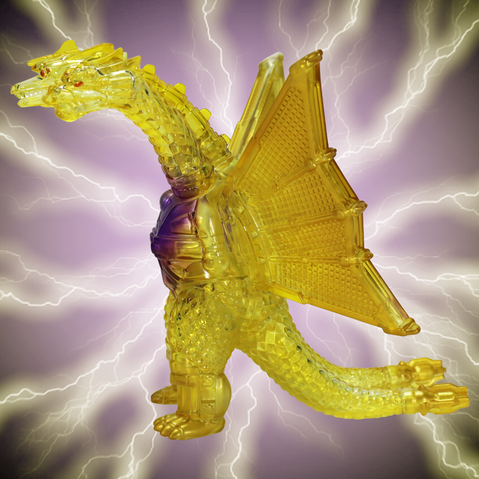 CCP Middle Size Series Godzilla EX Vol. 13 "Godzilla vs. King Ghidorah" Mecha-King Ghidorah Appearance Image Clear Ver.