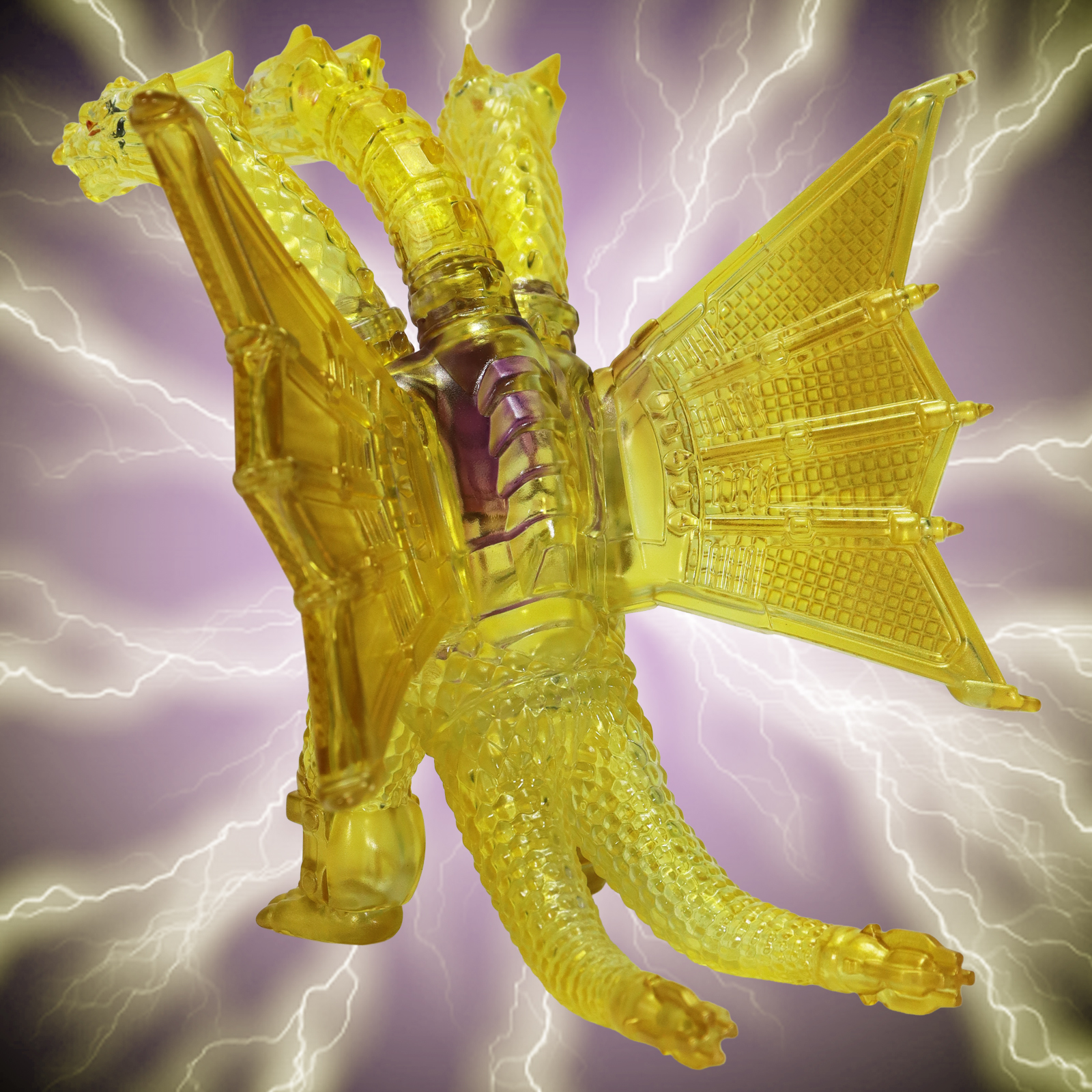 CCP Middle Size Series Godzilla EX Vol. 13 "Godzilla vs. King Ghidorah" Mecha-King Ghidorah Appearance Image Clear Ver.