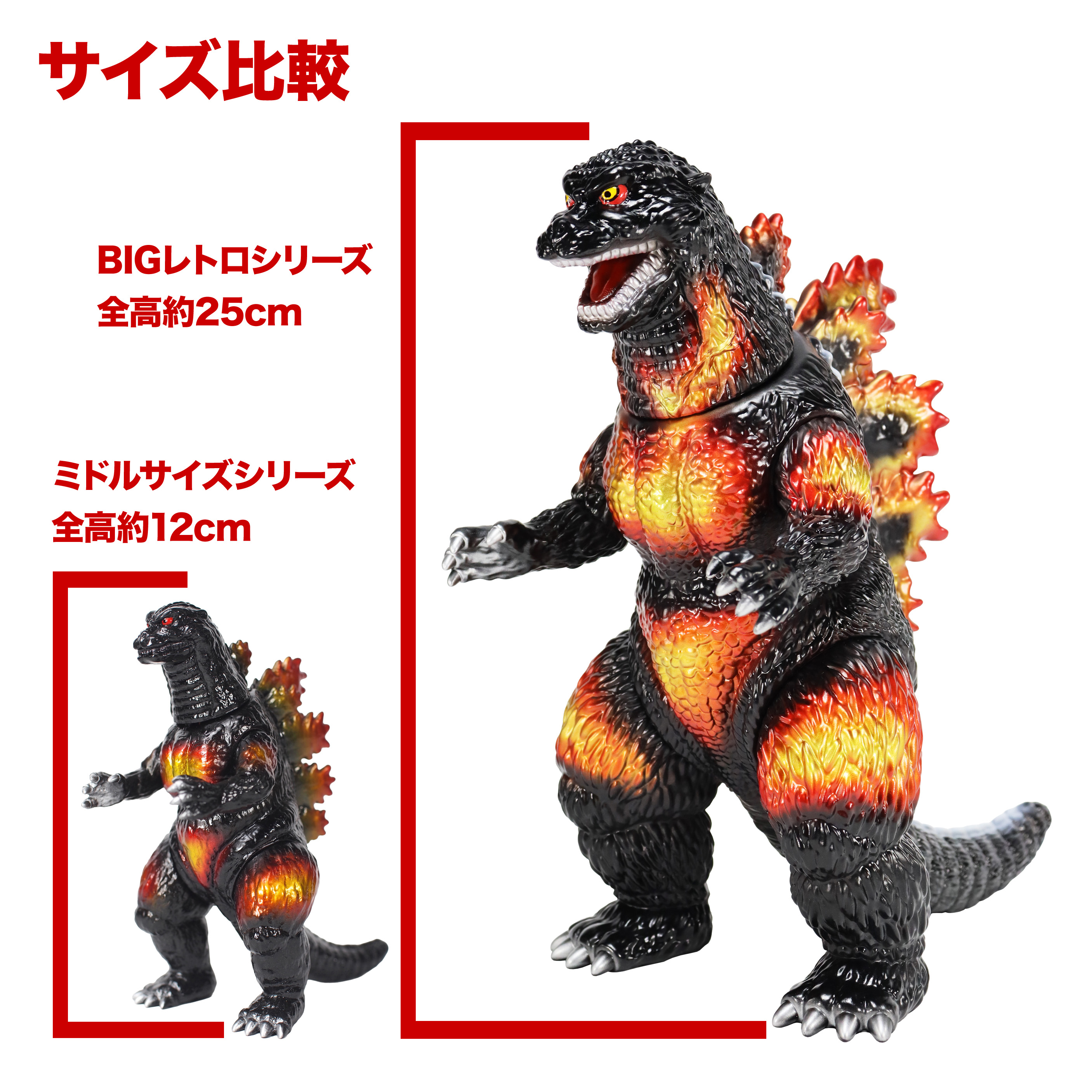 BIG Retro Soft Vinyl Series "Godzilla vs. Destoroyah" Godzilla (1995) Roar Standard Ver.