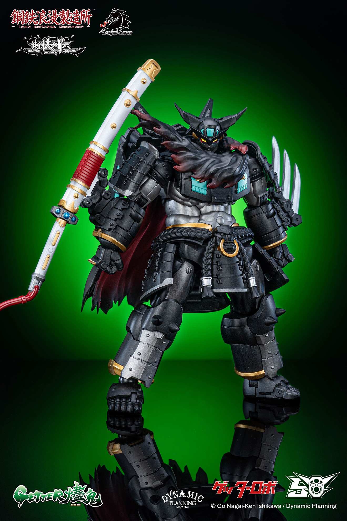DRAGON HORSE x IRON ROMANCE WORKSHOP "SUPER ROBOT LEGEND" SERIES GETTER-JINKI TRANSFORMABLE ACTION FIGURE