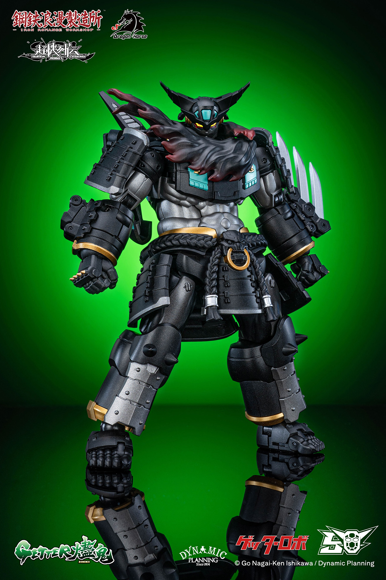 DRAGON HORSE x IRON ROMANCE WORKSHOP "SUPER ROBOT LEGEND" SERIES GETTER-JINKI TRANSFORMABLE ACTION FIGURE