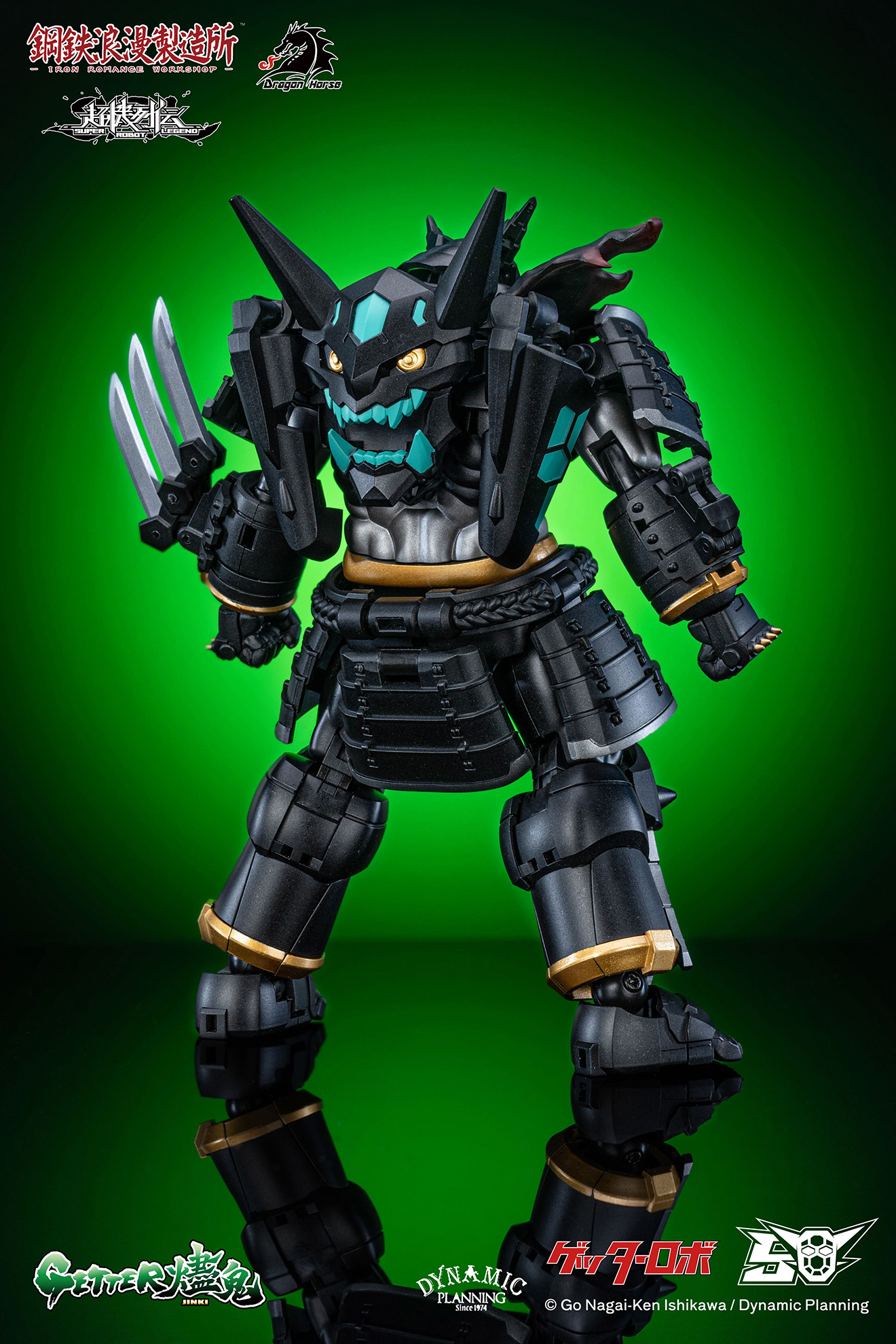 DRAGON HORSE x IRON ROMANCE WORKSHOP "SUPER ROBOT LEGEND" SERIES GETTER-JINKI TRANSFORMABLE ACTION FIGURE