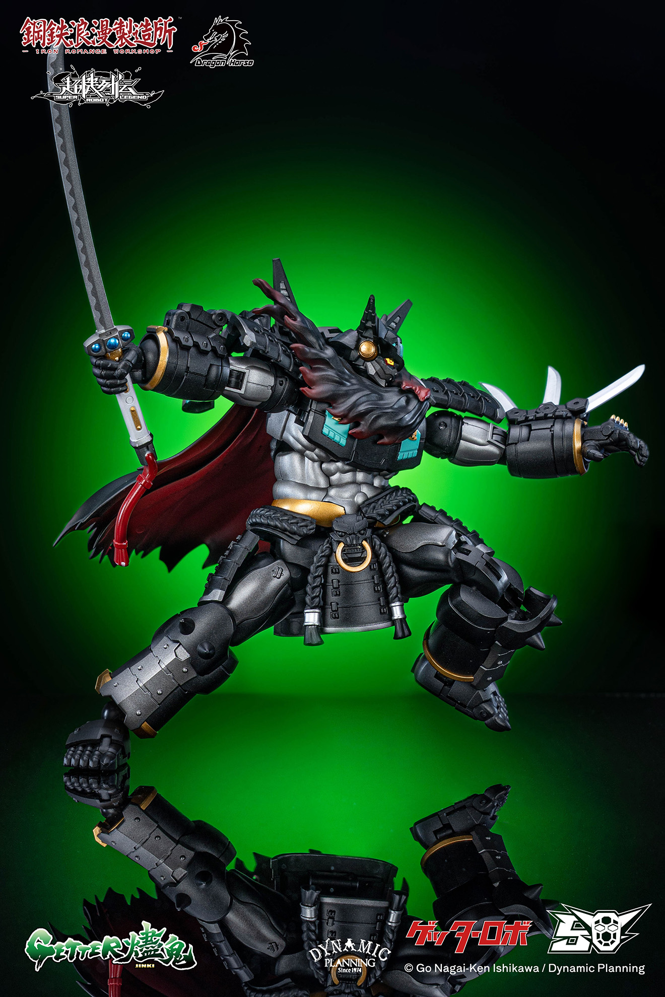 DRAGON HORSE x IRON ROMANCE WORKSHOP "SUPER ROBOT LEGEND" SERIES GETTER-JINKI TRANSFORMABLE ACTION FIGURE