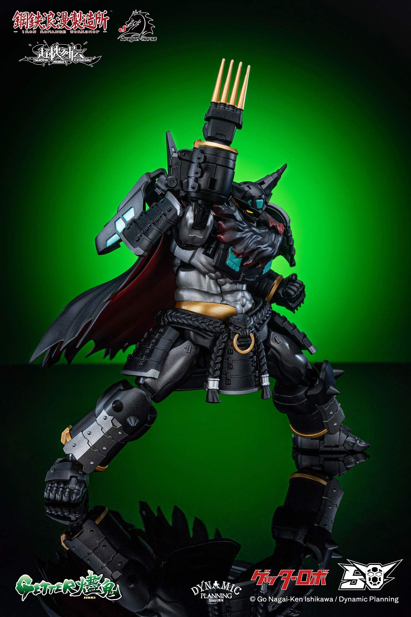 DRAGON HORSE x IRON ROMANCE WORKSHOP "SUPER ROBOT LEGEND" SERIES GETTER-JINKI TRANSFORMABLE ACTION FIGURE