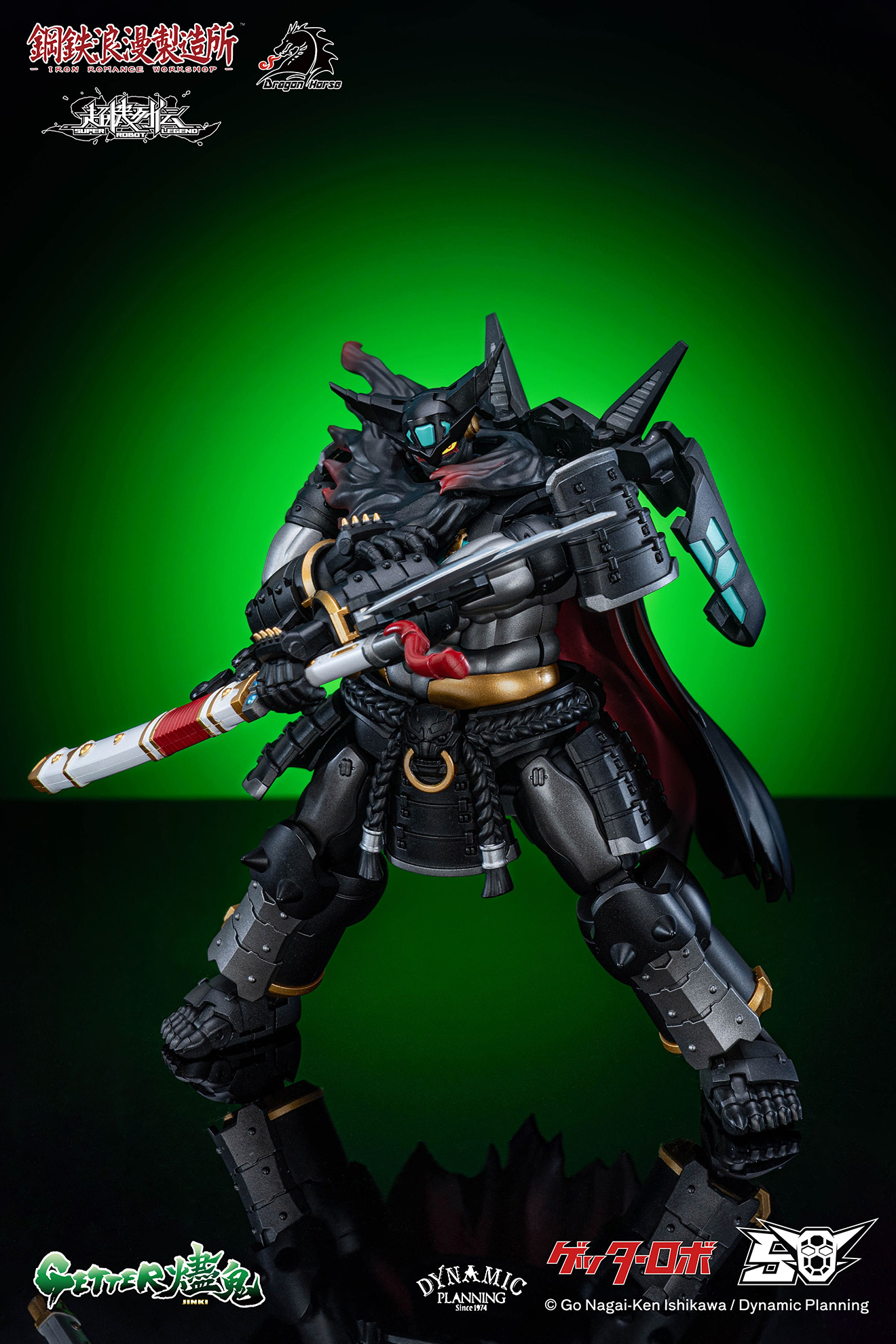 DRAGON HORSE x IRON ROMANCE WORKSHOP "SUPER ROBOT LEGEND" SERIES GETTER-JINKI TRANSFORMABLE ACTION FIGURE