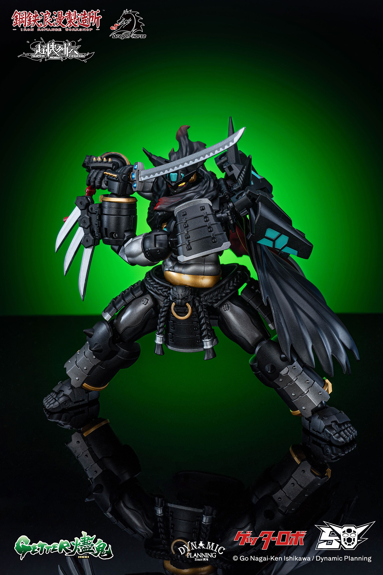 DRAGON HORSE x IRON ROMANCE WORKSHOP "SUPER ROBOT LEGEND" SERIES GETTER-JINKI TRANSFORMABLE ACTION FIGURE