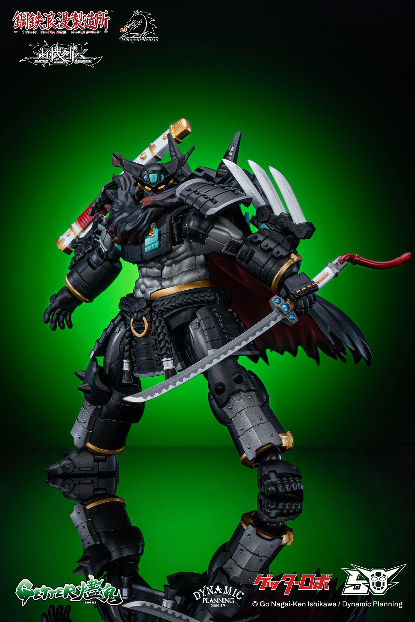 DRAGON HORSE x IRON ROMANCE WORKSHOP "SUPER ROBOT LEGEND" SERIES GETTER-JINKI TRANSFORMABLE ACTION FIGURE