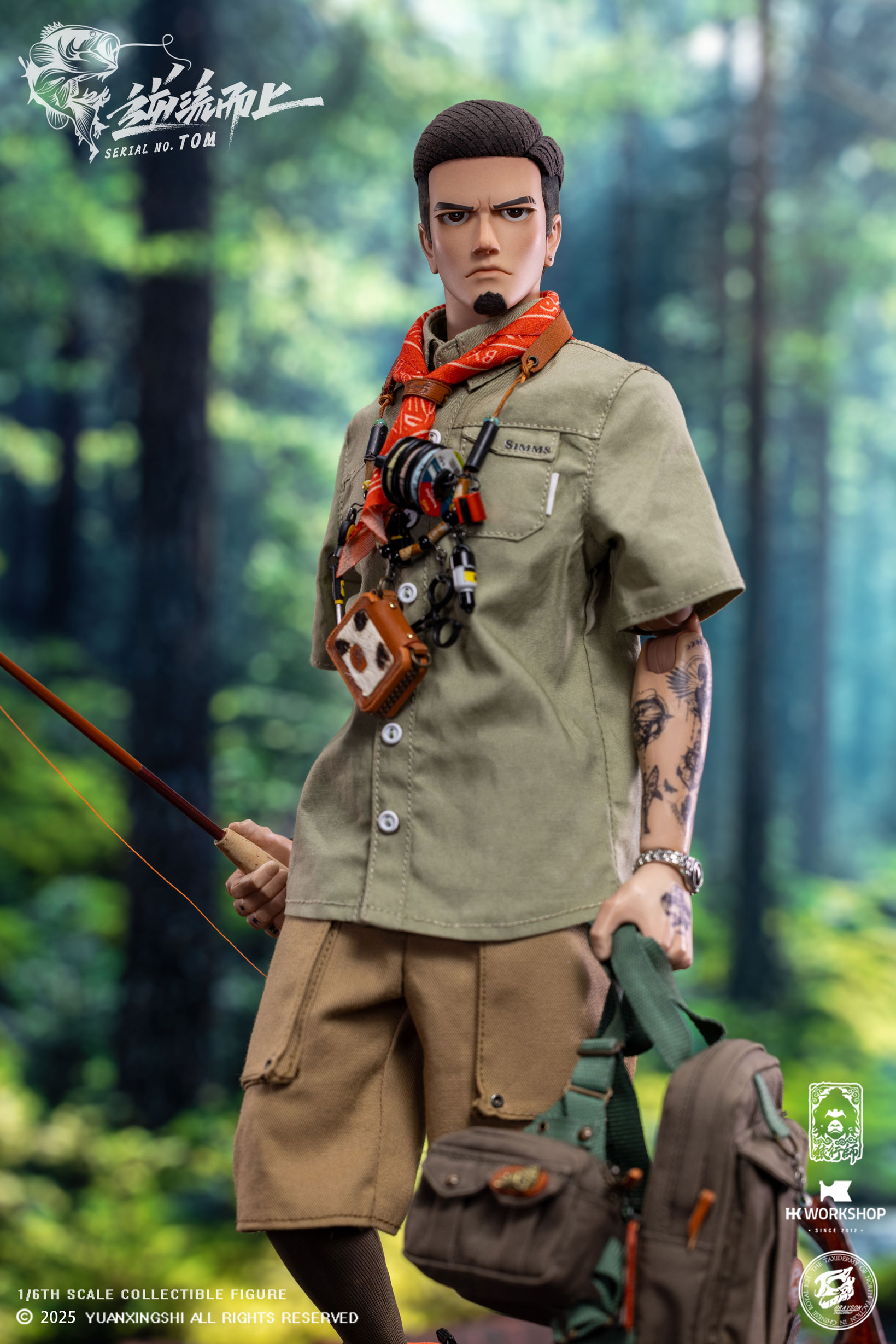 YUANXINGSHI x HK WORKSHOP x GRAYSON JU CHAO SERIES MOVE UPSTREAM JC-009 SERIAL NO. TOM 1/6 SCALE ACTION FIGURE