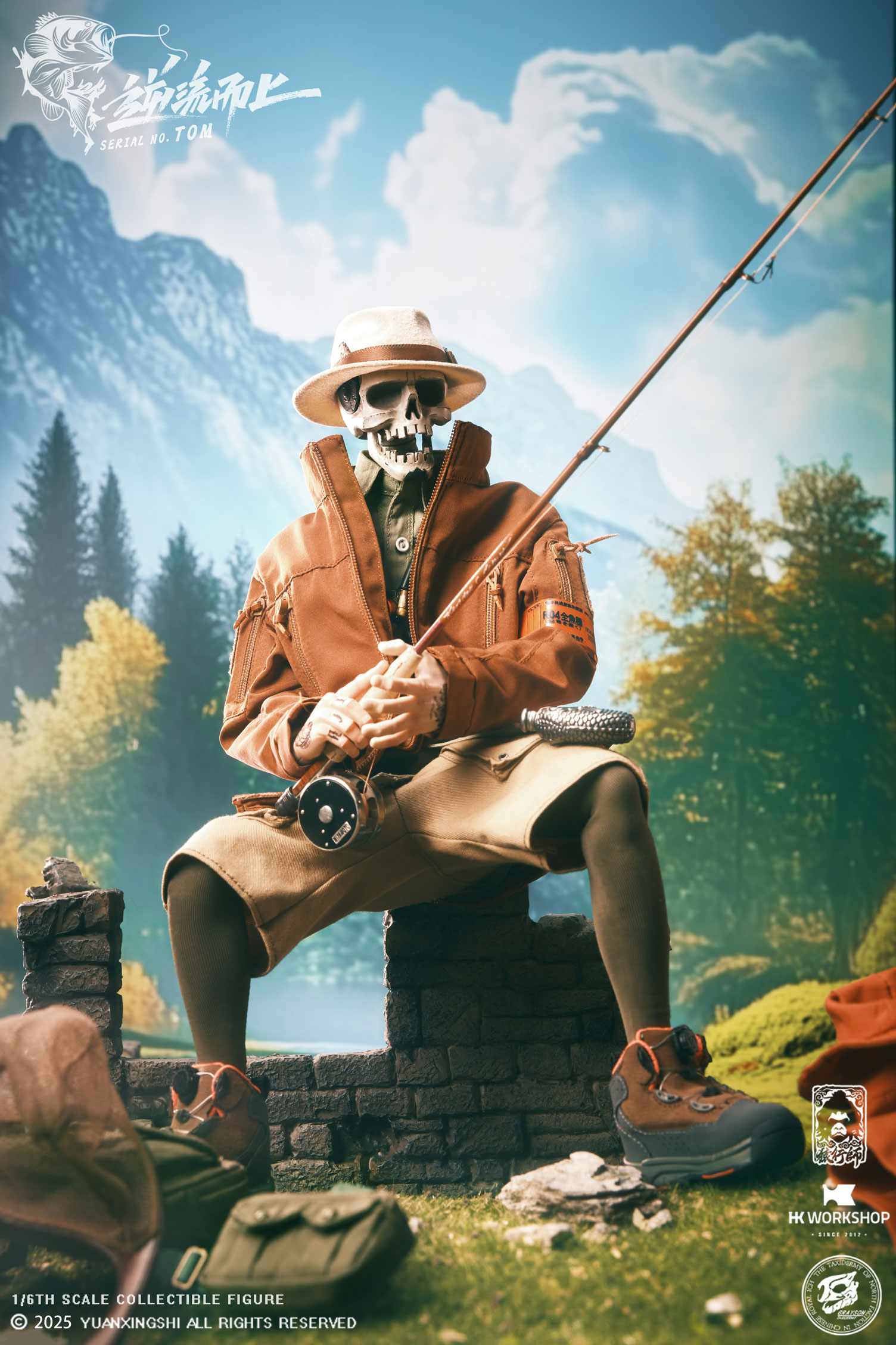 YUANXINGSHI x HK WORKSHOP x GRAYSON JU CHAO SERIES MOVE UPSTREAM JC-009 SERIAL NO. TOM 1/6 SCALE ACTION FIGURE