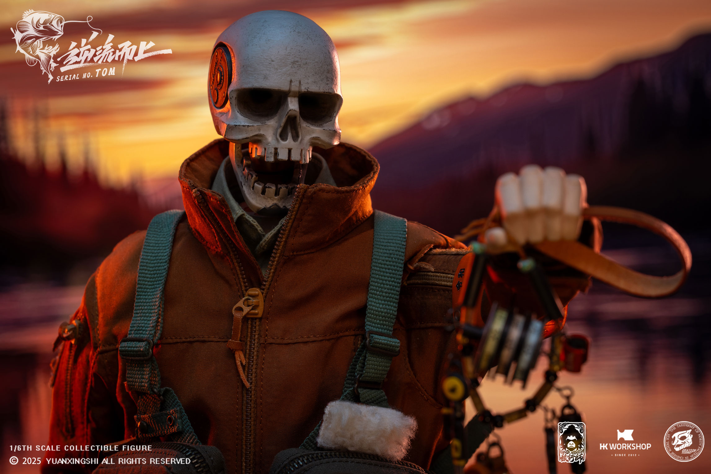 YUANXINGSHI x HK WORKSHOP x GRAYSON JU CHAO SERIES MOVE UPSTREAM JC-009 SERIAL NO. TOM 1/6 SCALE ACTION FIGURE