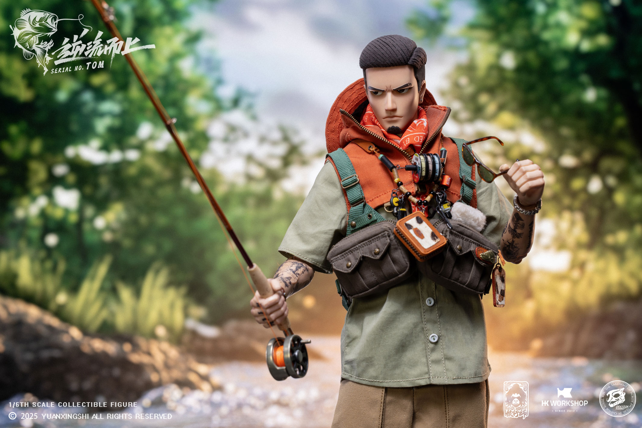 YUANXINGSHI x HK WORKSHOP x GRAYSON JU CHAO SERIES MOVE UPSTREAM JC-009 SERIAL NO. TOM 1/6 SCALE ACTION FIGURE