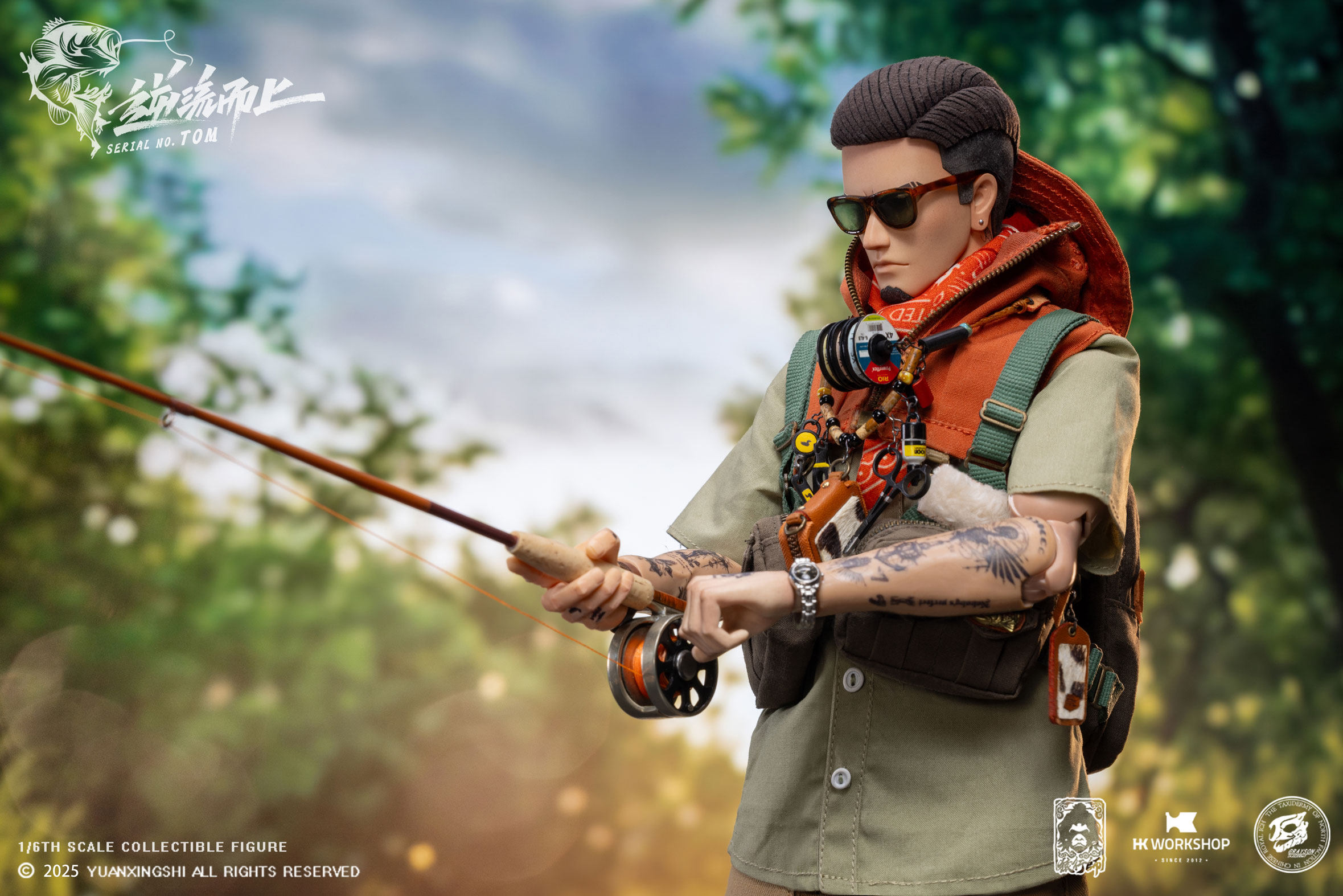 YUANXINGSHI x HK WORKSHOP x GRAYSON JU CHAO SERIES MOVE UPSTREAM JC-009 SERIAL NO. TOM 1/6 SCALE ACTION FIGURE
