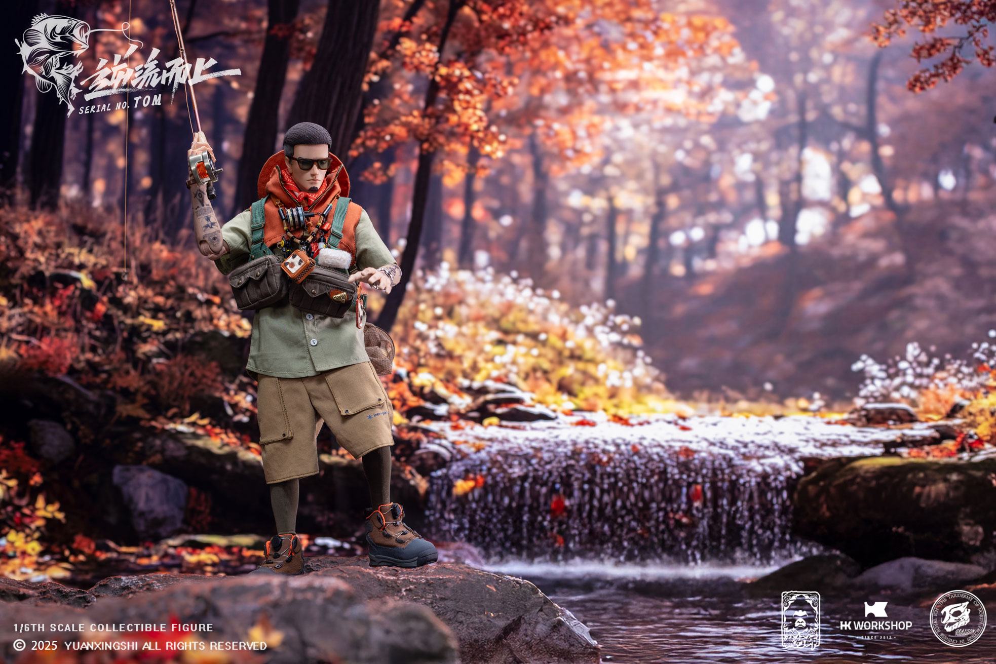 YUANXINGSHI x HK WORKSHOP x GRAYSON JU CHAO SERIES MOVE UPSTREAM JC-009 SERIAL NO. TOM 1/6 SCALE ACTION FIGURE
