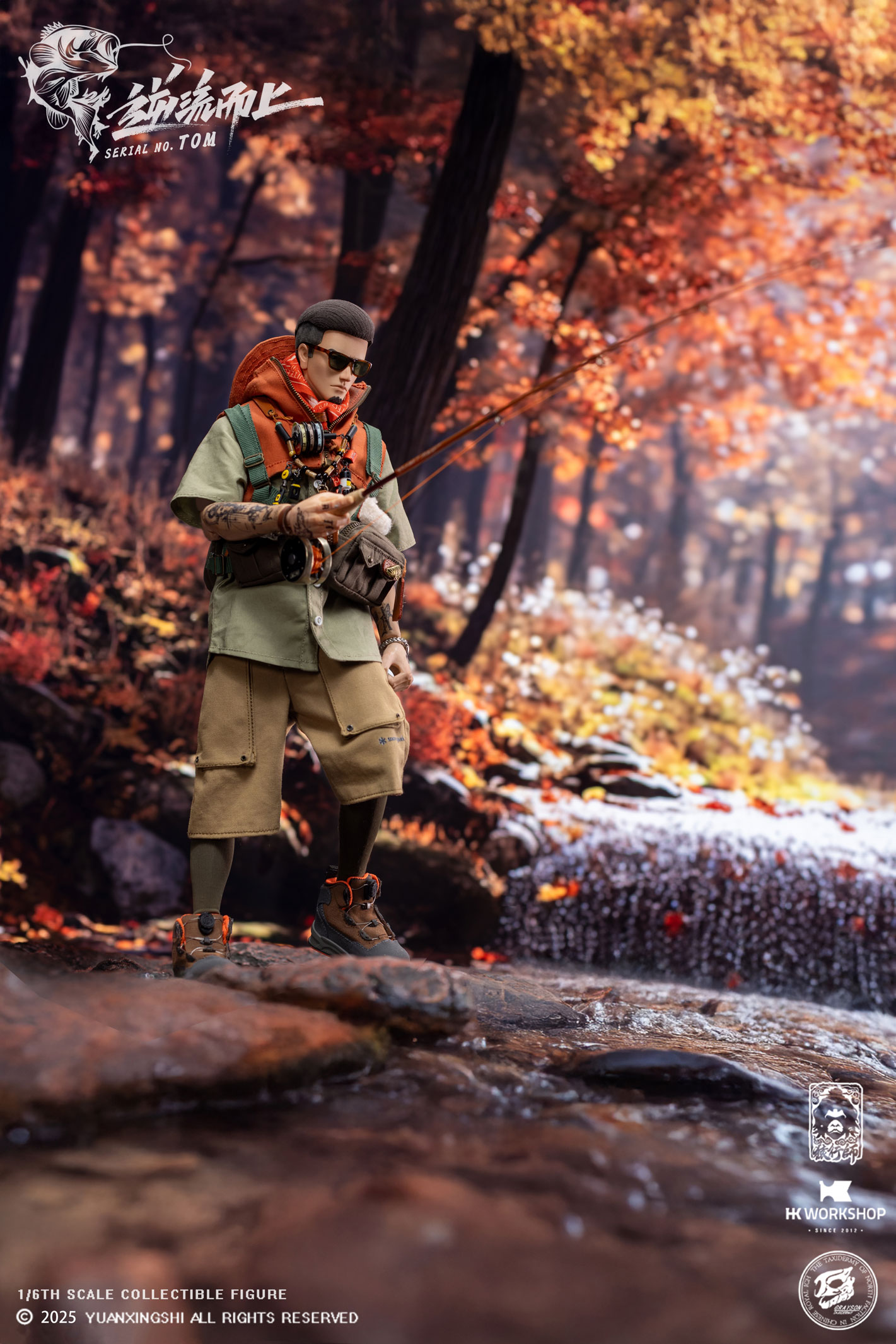 YUANXINGSHI x HK WORKSHOP x GRAYSON JU CHAO SERIES MOVE UPSTREAM JC-009 SERIAL NO. TOM 1/6 SCALE ACTION FIGURE