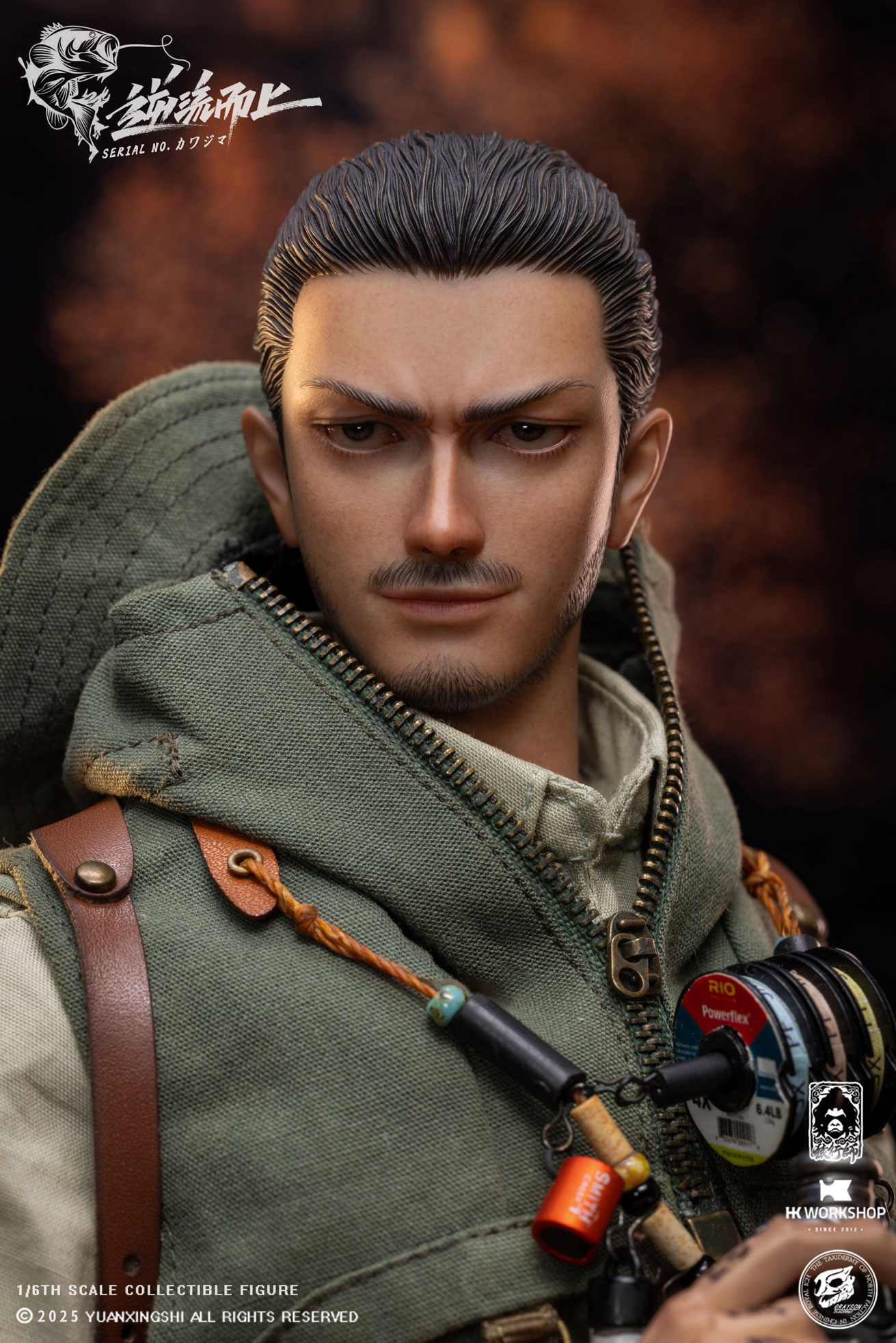 YUANXINGSHI x HK WORKSHOP x GRAYSON JU CHAO SERIES MOVE UPSTREAM JC-010 SERIAL NO. KAWAJIMA 1/6 SCALE ACTION FIGURE