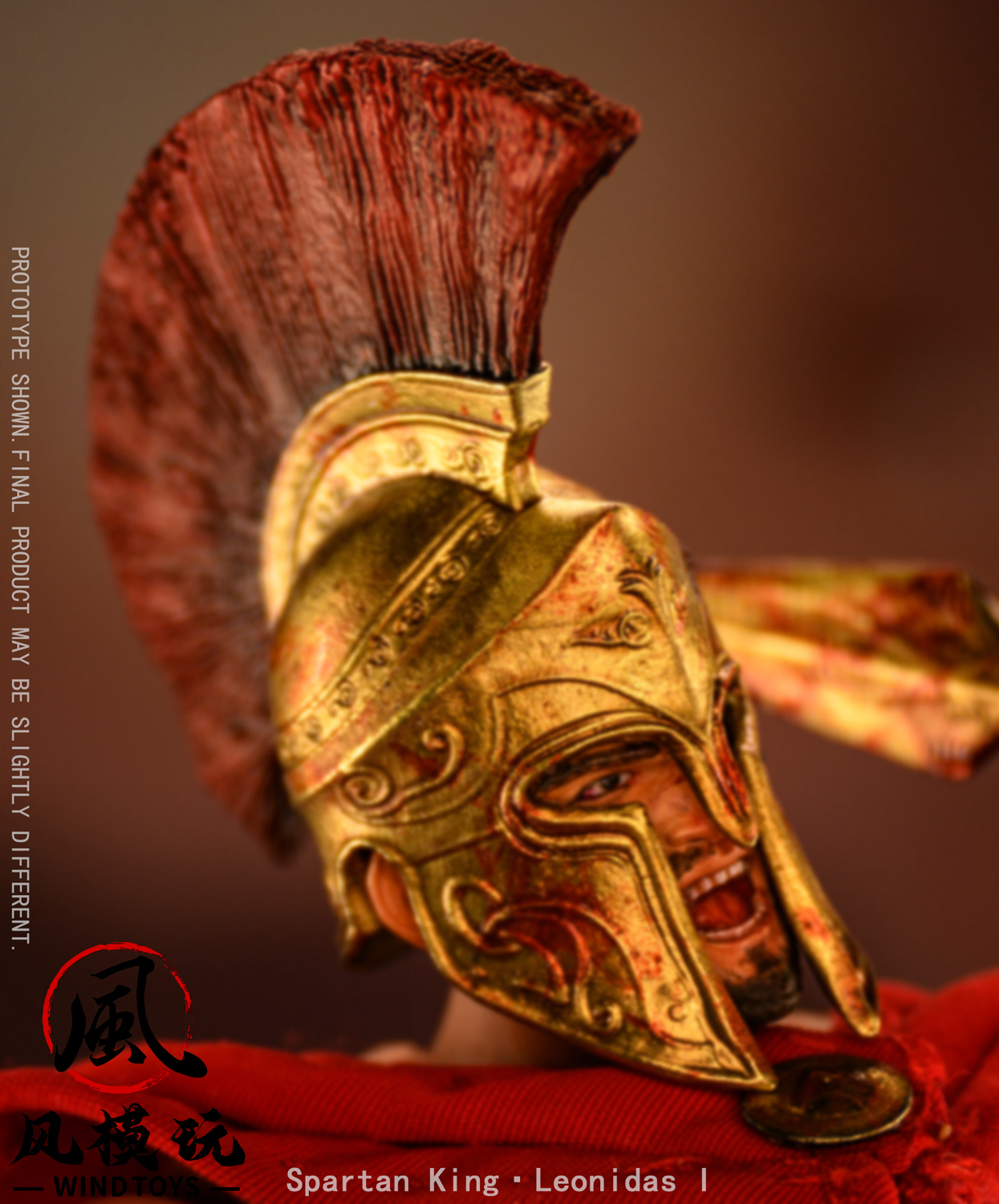 WIND TOYS SPARTAN KING LEONIDAS I 1/12 ACTION FIGURE BLOODSTAINED EDITION