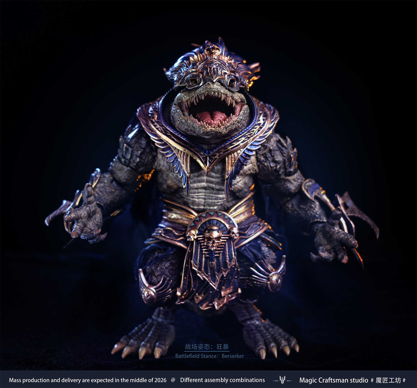MAGIC CRAFTSMAN STUDIO TEMPLE OF CHAOS SERIES SOBEK DESERT COLOSSUS CROCODILE 1/12 SCALE ACTION FIGURE
