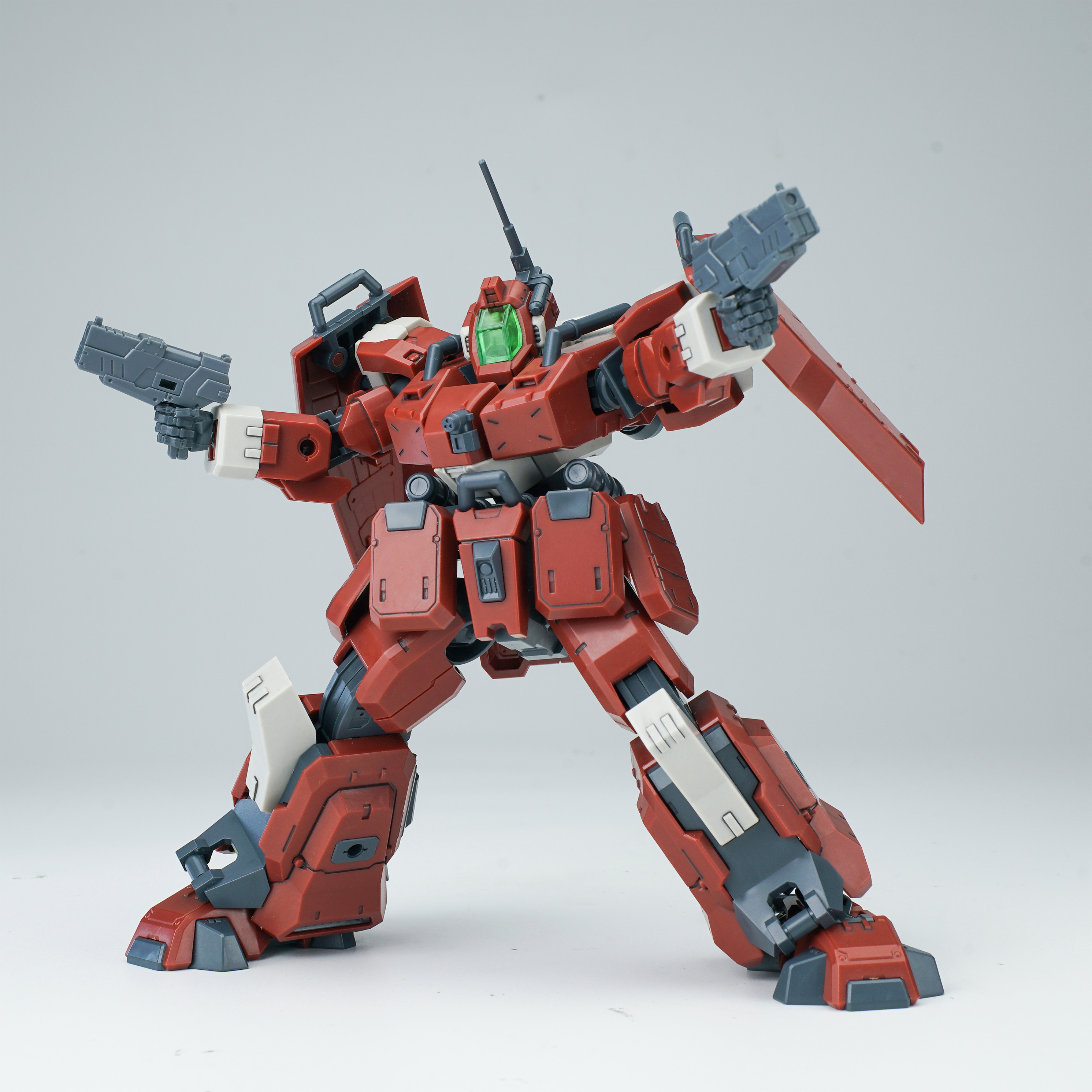 SHEIK MAINLAND ULTRA ACTION TROOPER SERIES HONG MO 1/144 SCALE PLASTIC MODEL KIT (RED)