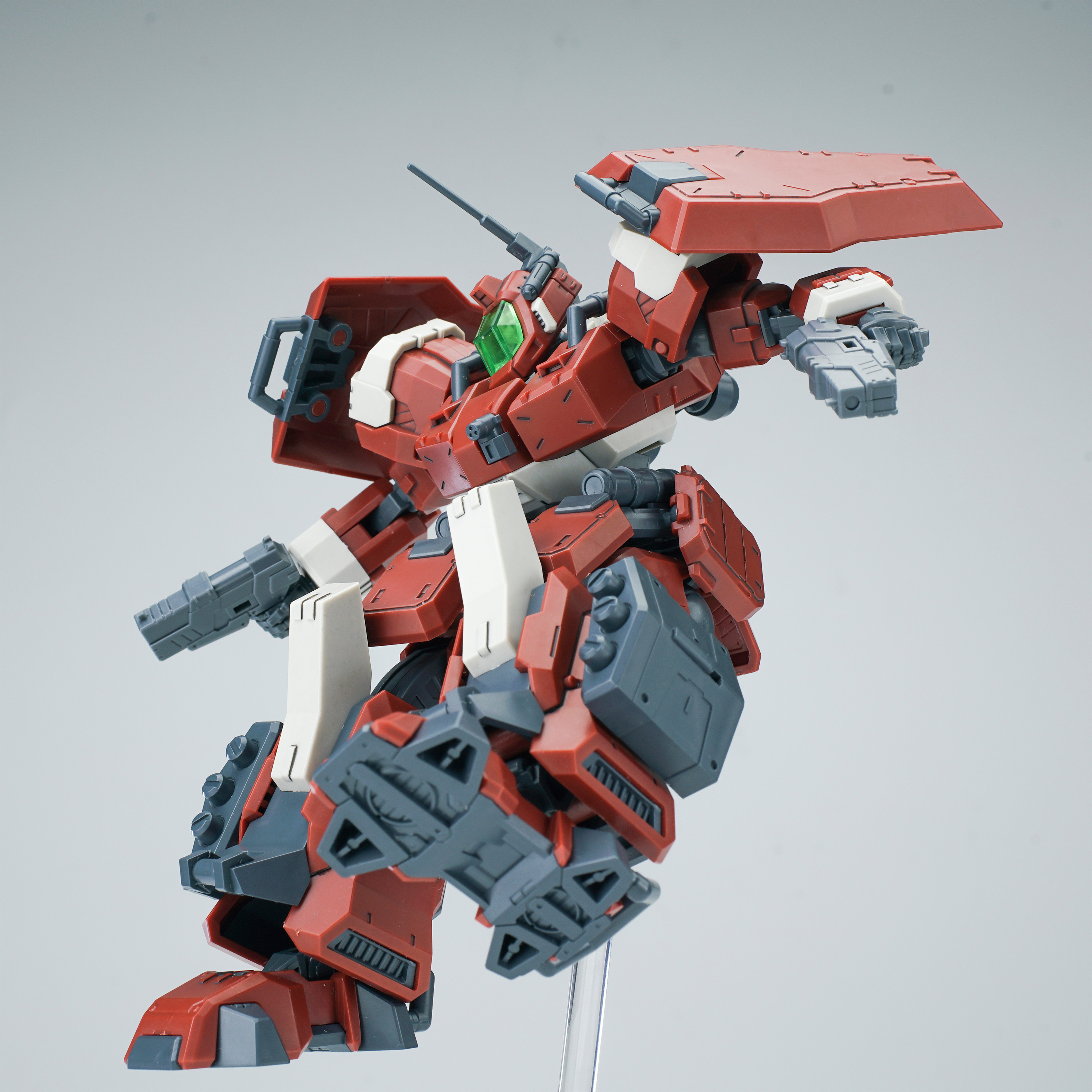 SHEIK MAINLAND ULTRA ACTION TROOPER SERIES HONG MO 1/144 SCALE PLASTIC MODEL KIT (RED)