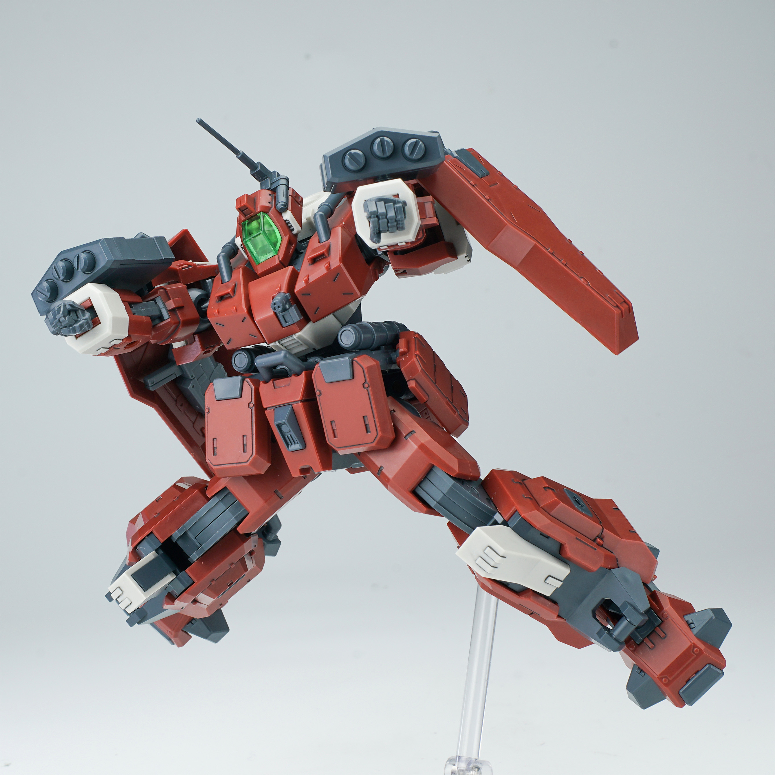 SHEIK MAINLAND ULTRA ACTION TROOPER SERIES HONG MO 1/144 SCALE PLASTIC MODEL KIT (RED)