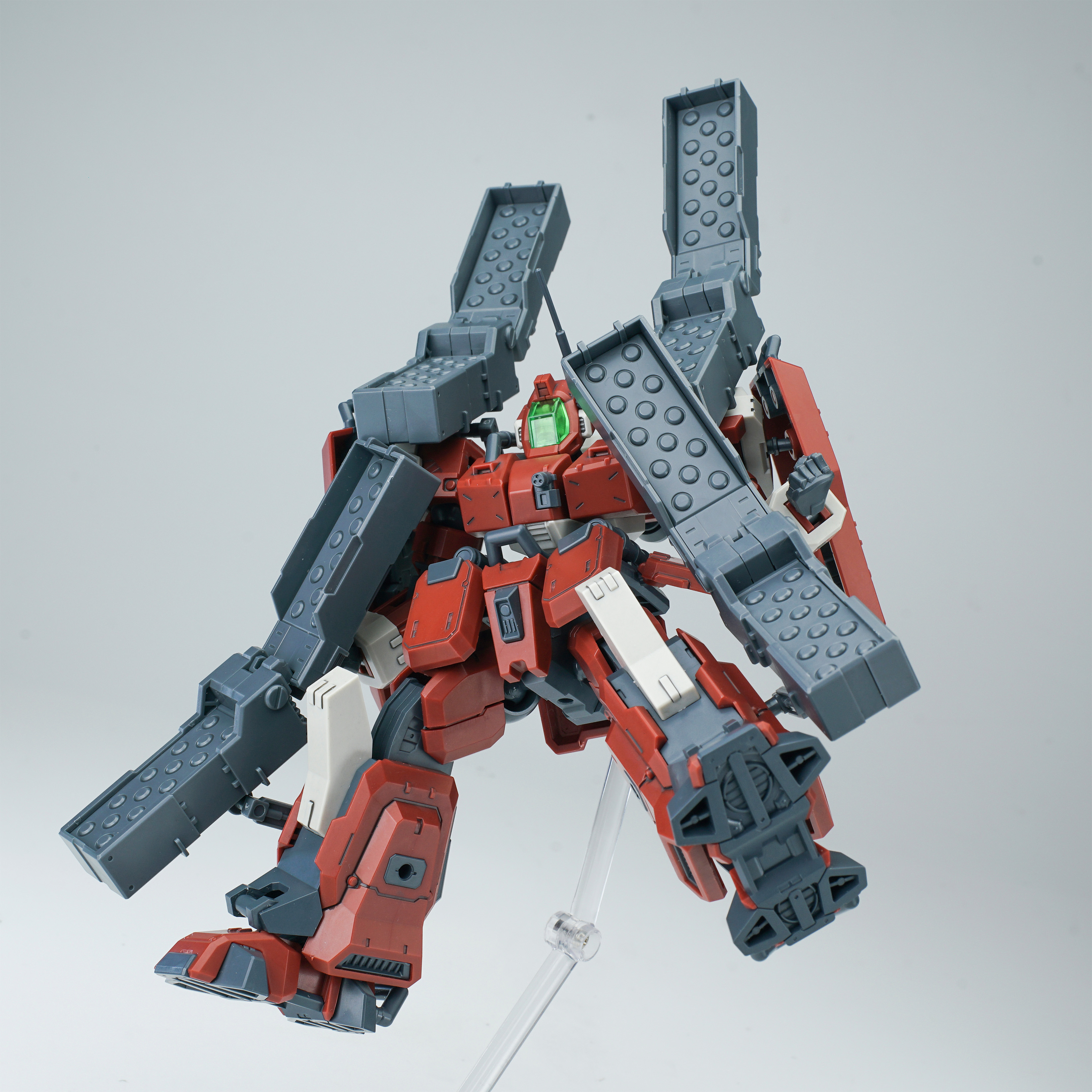 SHEIK MAINLAND ULTRA ACTION TROOPER SERIES HONG MO 1/144 SCALE PLASTIC MODEL KIT (RED)