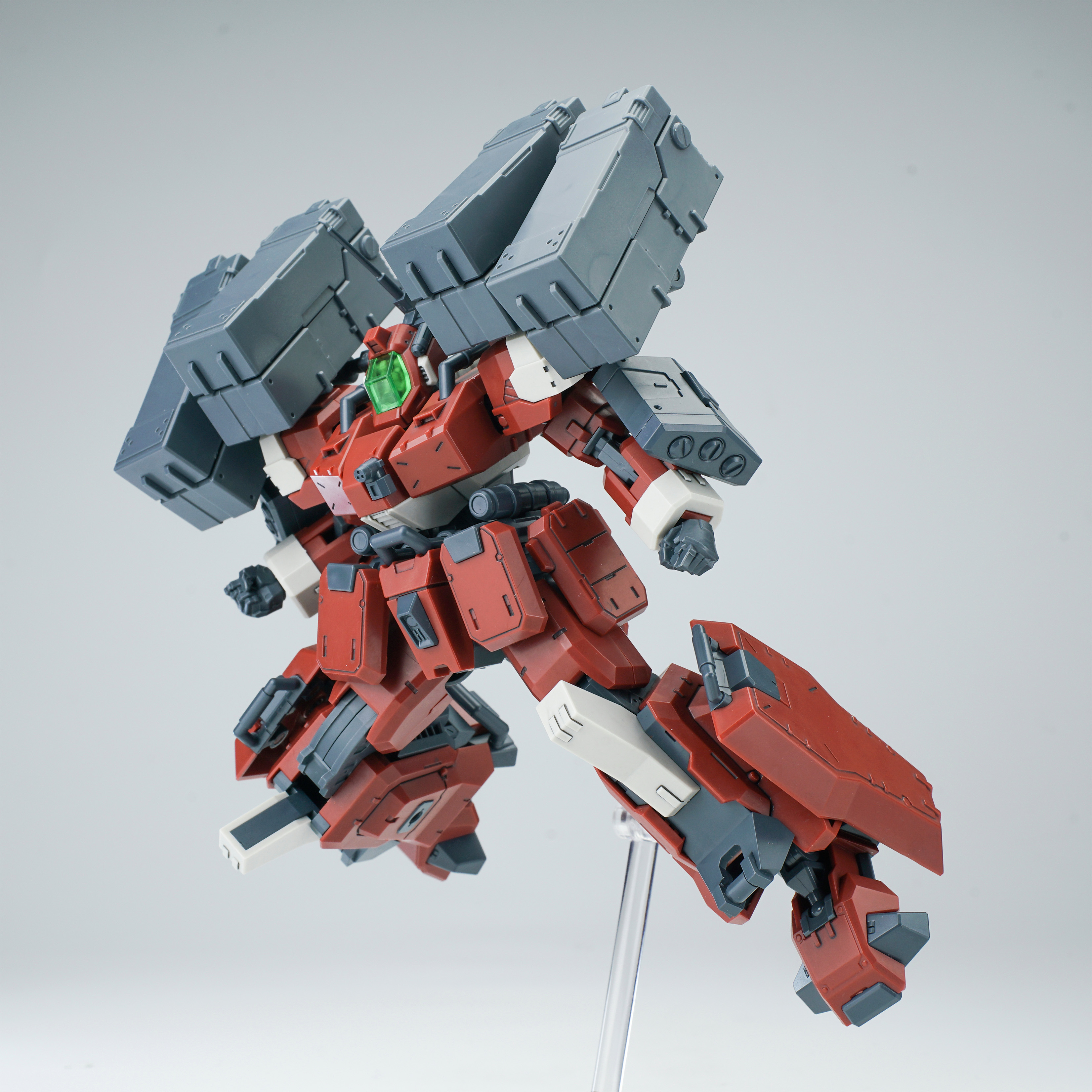 SHEIK MAINLAND ULTRA ACTION TROOPER SERIES HONG MO 1/144 SCALE PLASTIC MODEL KIT (RED)