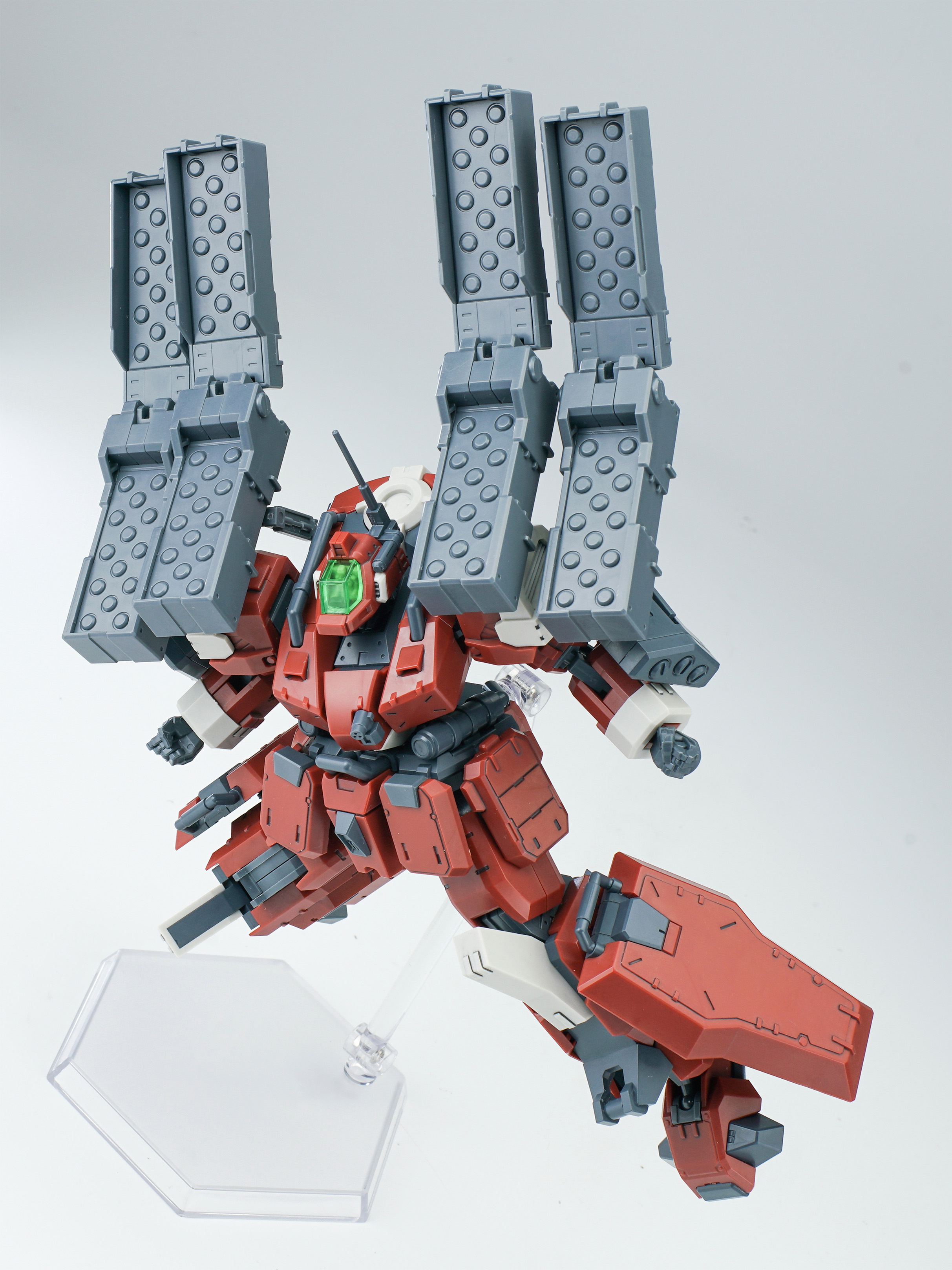 SHEIK MAINLAND ULTRA ACTION TROOPER SERIES HONG MO 1/144 SCALE PLASTIC MODEL KIT (RED)