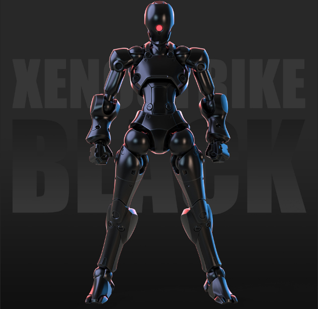 SHEIK MAINLAND 3 MIN PROJECT SERIES XENOSTRIKE 1/18 SCALE PLASTIC MODEL KIT (METALLIC BLACK)