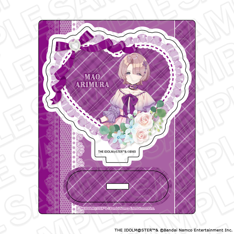 "Gakuen Idolmaster" Acrylic Stand Arimura Mao Floral Dress Ver.