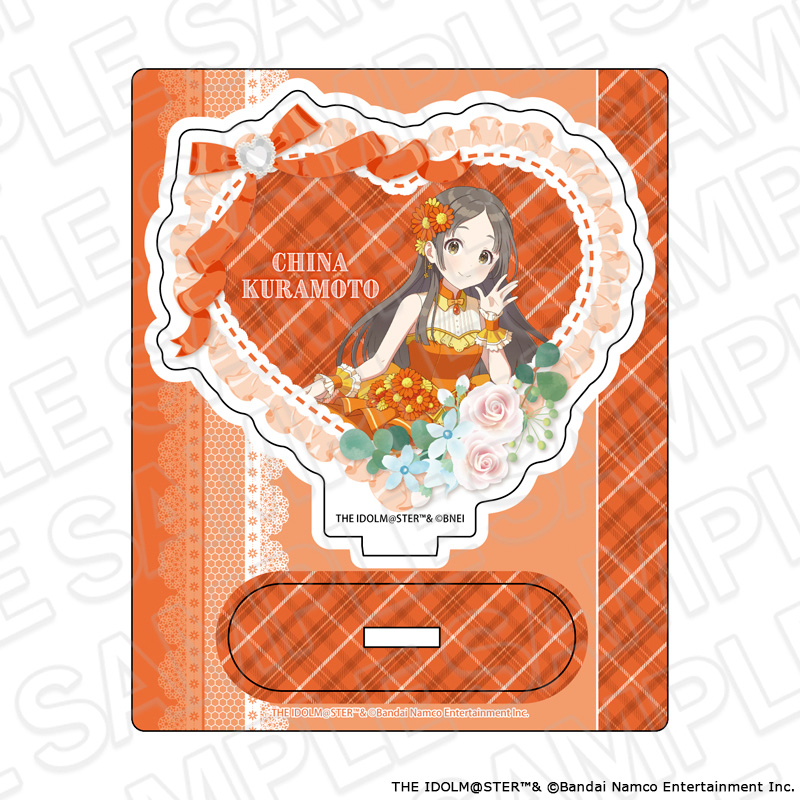 "Gakuen Idolmaster" Acrylic Stand Kuramoto China Floral Dress Ver.
