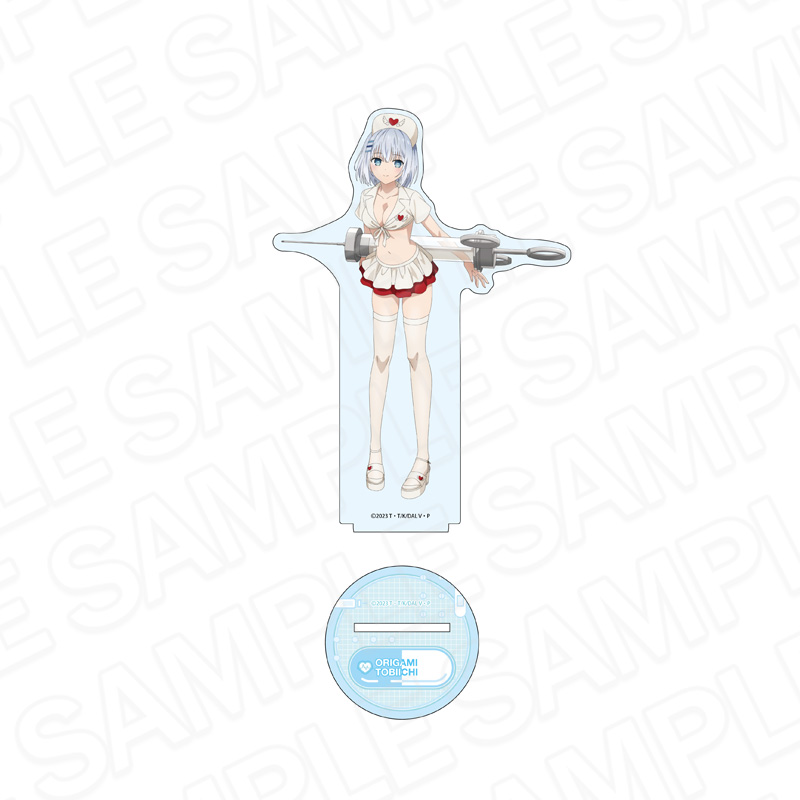 "Date A Live V" Deka Acrylic Stand Tobiichi Origami Nurse of the Southern Island Ver.