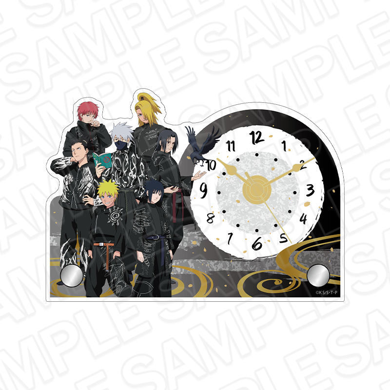 "NARUTO -Shippuden-" Mini Acrylic Clock Black Outfit Ver.