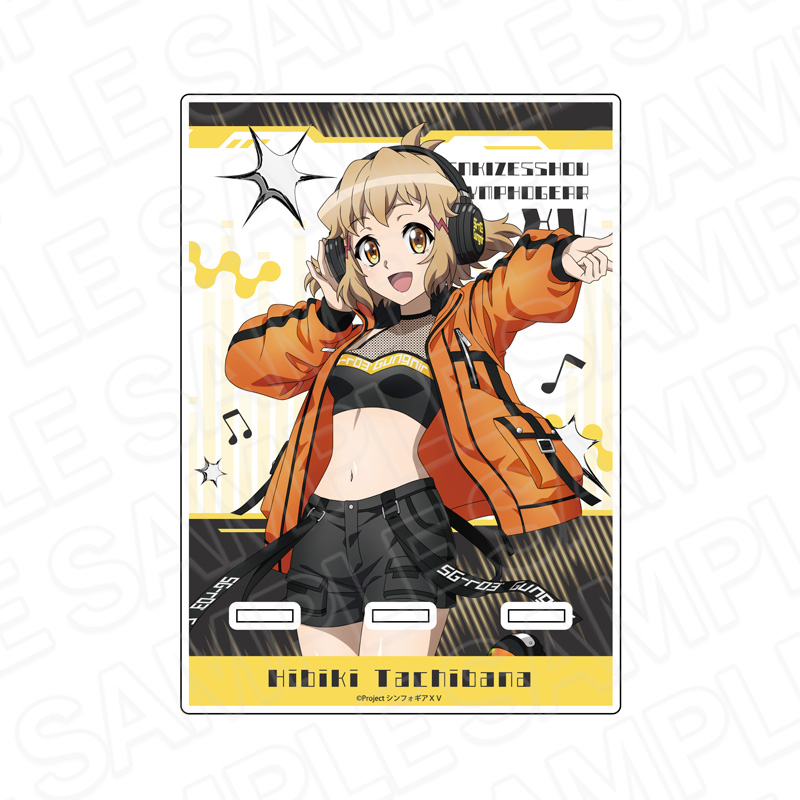 "Senki Zessho Symphogear XV" Acrylic Smartphone Stand Tachibana Hibiki DJ Ver.