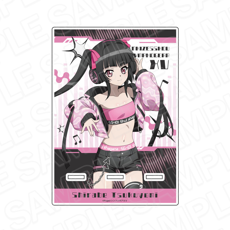 "Senki Zessho Symphogear XV" Acrylic Smartphone Stand Tsukuyomi Shirabe DJ Ver.