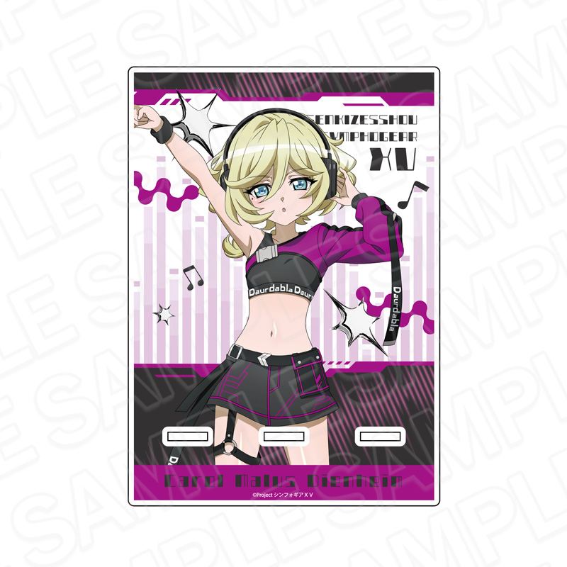 "Senki Zessho Symphogear XV" Acrylic Smartphone Stand Carol Malus Dienheim DJ Ver.