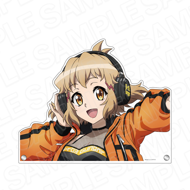 "Senki Zessho Symphogear XV" Extra Large Die-cut Acrylic Board Tachibana Hibiki DJ Ver.