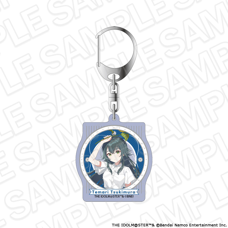 "Gakuen Idolmaster" Aurora Acrylic Key Chain Tsukimura Temari Sunflower Ver.