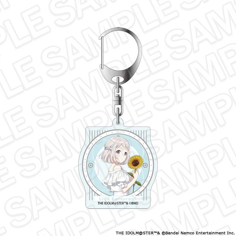 "Gakuen Idolmaster" Aurora Acrylic Key Chain Katsuragi Lilja Sunflower Ver.