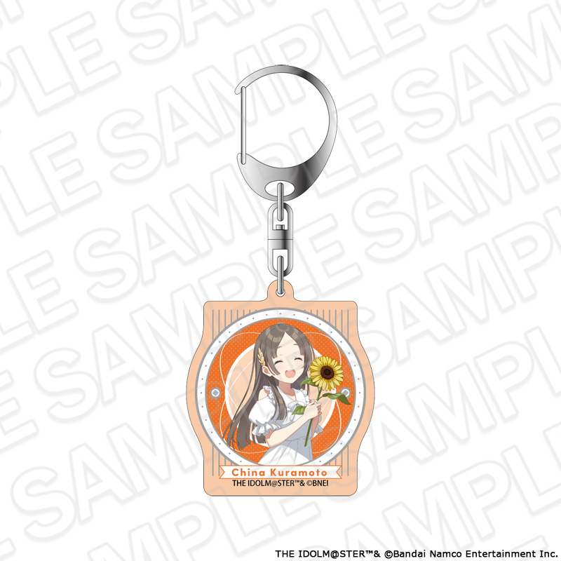 "Gakuen Idolmaster" Aurora Acrylic Key Chain Kuramoto China Sunflower Ver.
