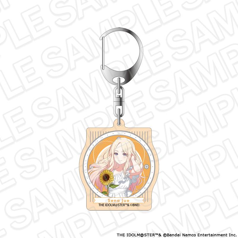 "Gakuen Idolmaster" Aurora Acrylic Key Chain Juo Sena Sunflower Ver.