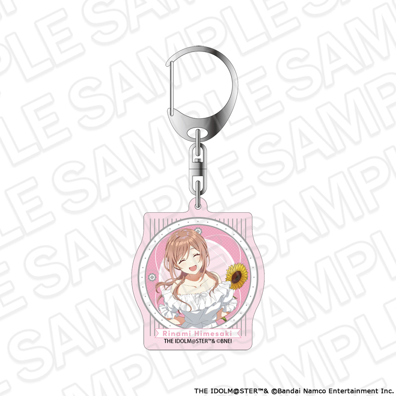 "Gakuen Idolmaster" Aurora Acrylic Key Chain Himesaki Rinami Sunflower Ver.