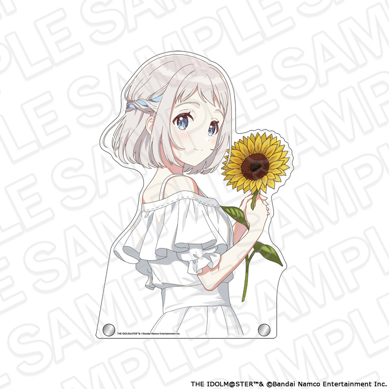 "Gakuen Idolmaster" Extra Large Die-cut Acrylic Board Katsuragi Lilja Sunflower Ver.