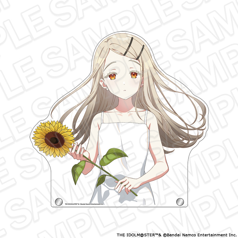 "Gakuen Idolmaster" Extra Large Die-cut Acrylic Board Shinosawa Hiro Sunflower Ver.