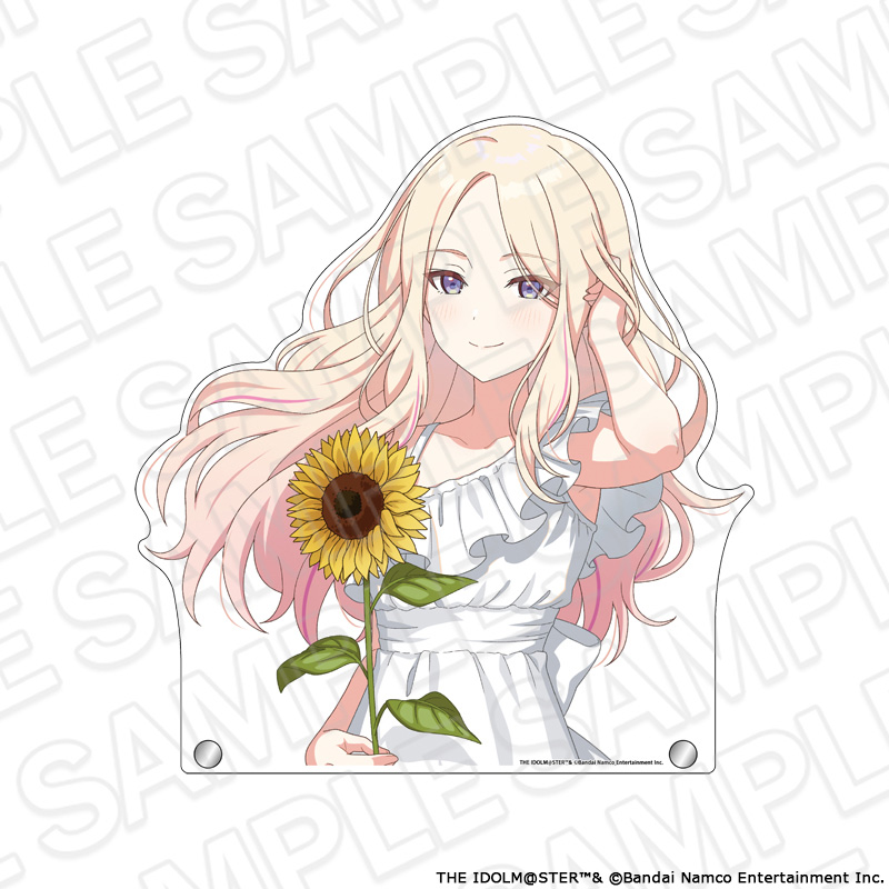 "Gakuen Idolmaster" Extra Large Die-cut Acrylic Board Juo Sena Sunflower Ver.
