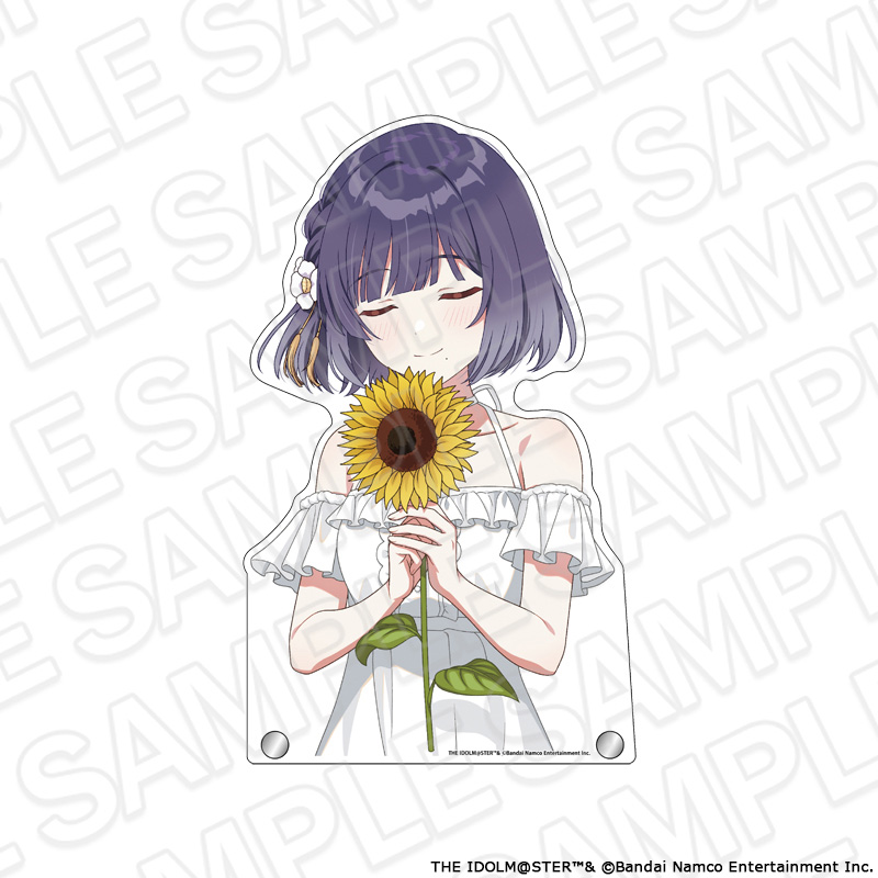 "Gakuen Idolmaster" Extra Large Die-cut Acrylic Board Hataya Misuzu Sunflower Ver.